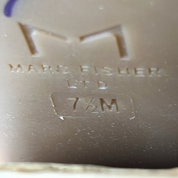 MARC FISHER CHUNKY CORK PLATFORM BOW SLIDE MULES BLACK SIZE 7.5 EUC - Picture 11 of 11